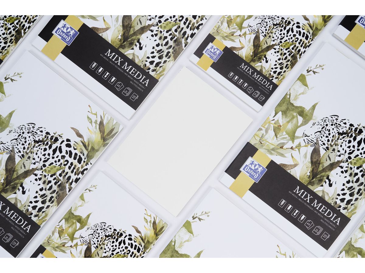 OXFORD Art Blocco Mix Media A5 400183974 bianco, 225g 50 fogli (5904017433101)
