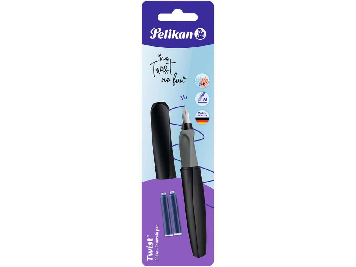 PELIKAN Füllhalter Twist M 946814 noir (4012700946812)