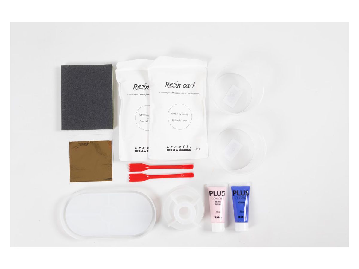 CREATIV COMPANY Giessharzset 1644287 Kerzenhalter und Tablett (5712854705080)