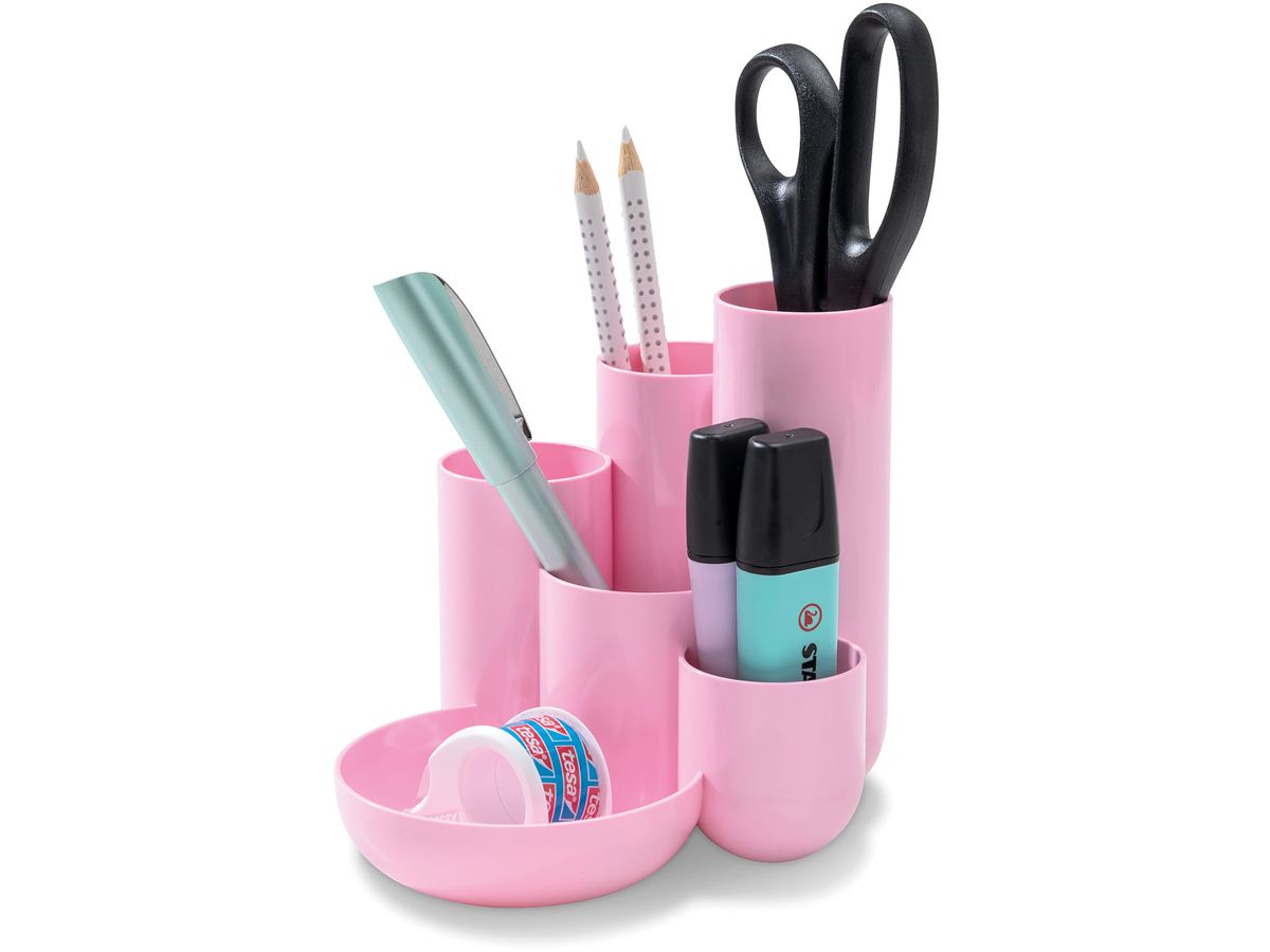 HAN Stifteköcher CAMPUS 3.70 pastellrosa 5 Fächer (4012473120884)