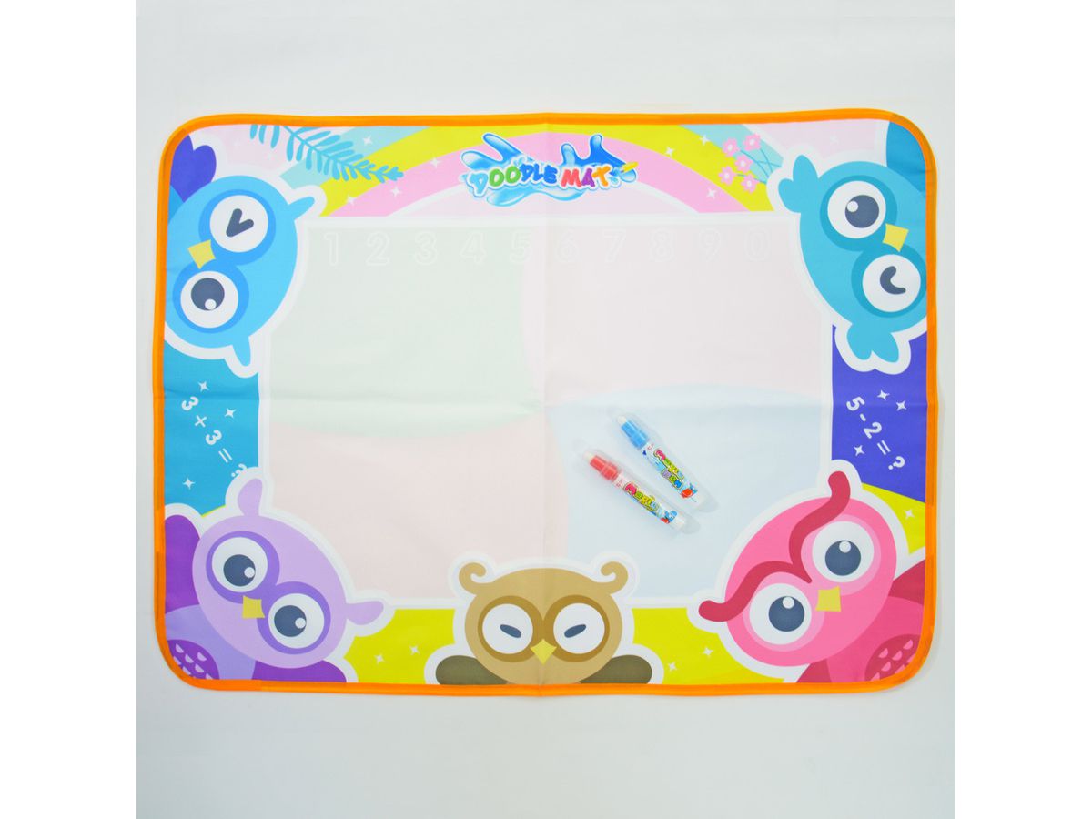 ROOST Tapis de dessin à l'eau 80515 3 ass., incl. 2 crayons (4018587805150)