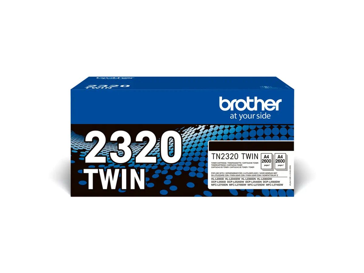 BROTHER Toner Twin Pack nero TN-2320TWIN HL-L2340/L2360 2x2600 pagine (4977766812740)
