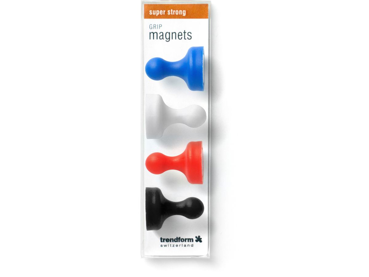 TRENDFORM Aimants GRIP MM2050 4 pcs., 4 couleurs (7640169368226)