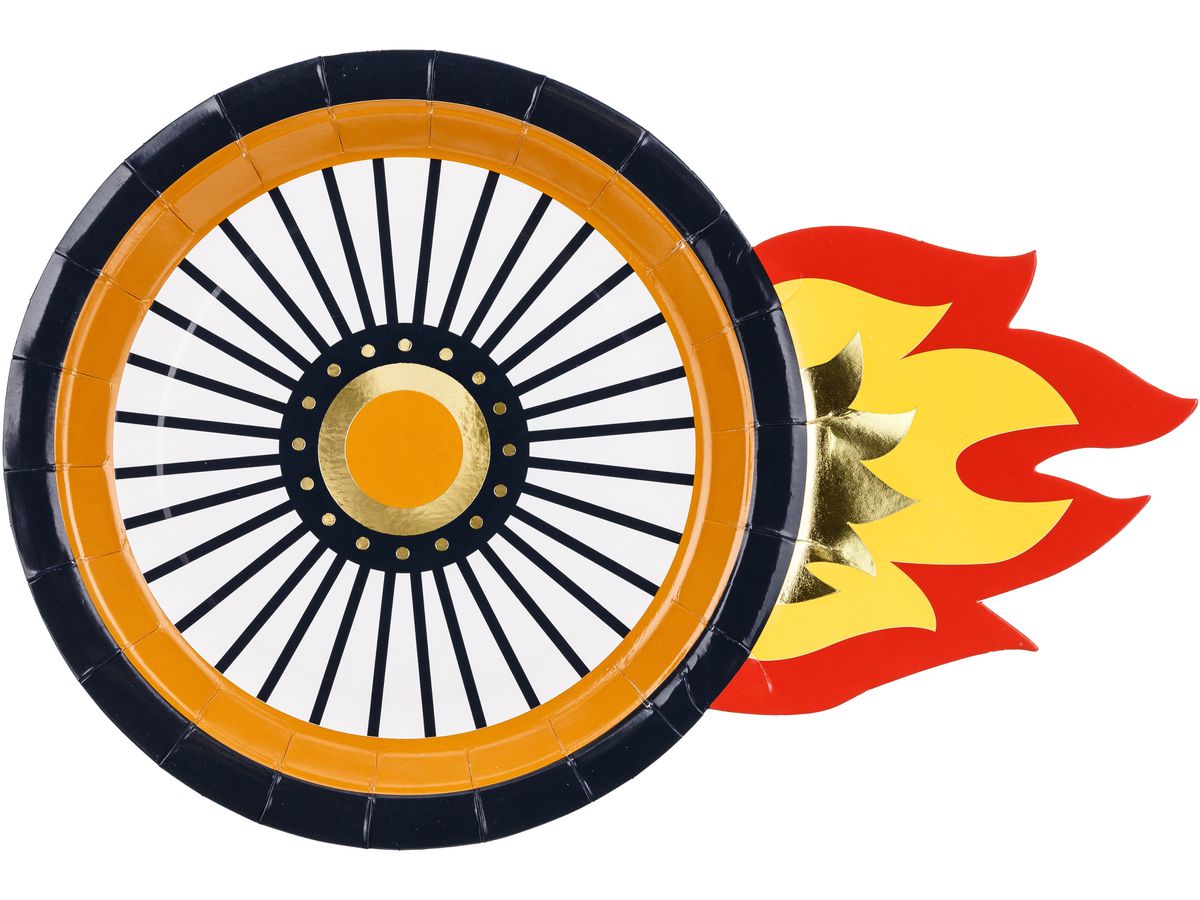 PARTYDECO Piatti 18cm TPP86 Ruota 6 pezzi (5904555026957)