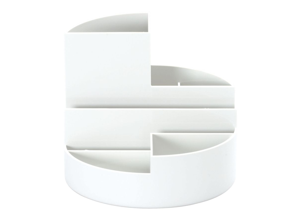MAUL Stifteköcher Recycle 6.35 6 Fächer, bianco (4002390087537)