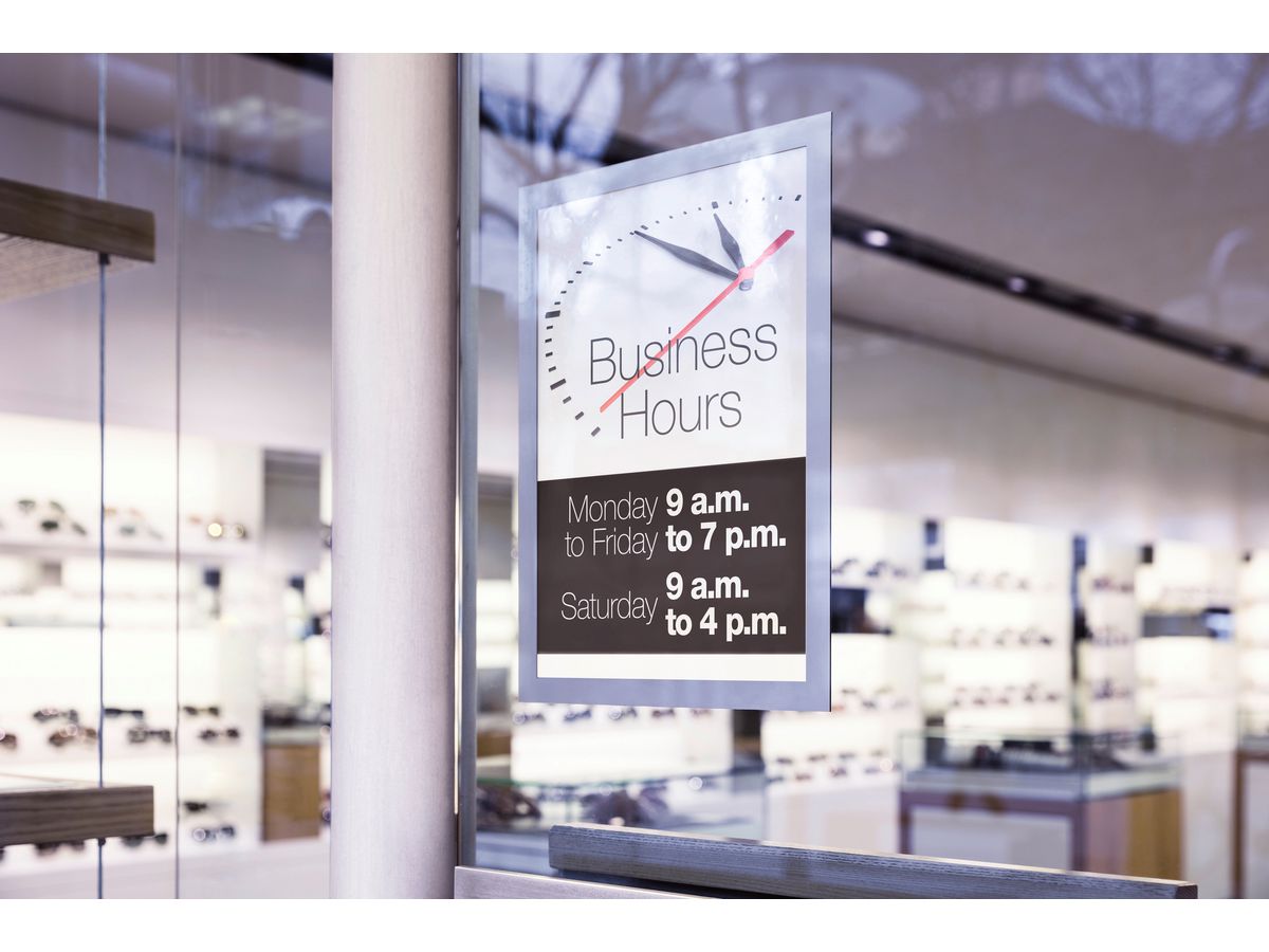 DURABLE Duraframe SUN A4 484123 haftend, silber 2 Stück (4005546978475)