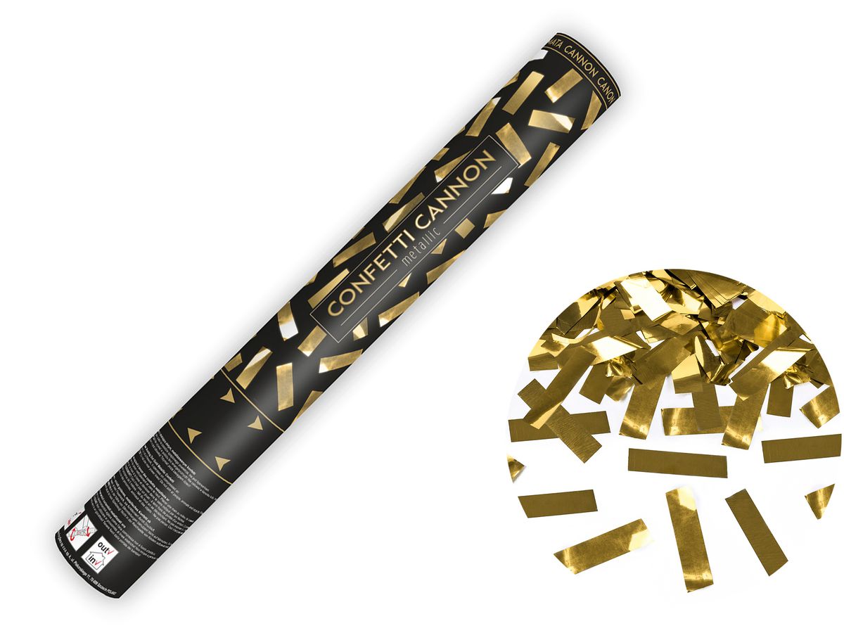 PARTYDECO Cannone sparacoriandoli 40cm TUKM40-019 Oro (5901157450746)