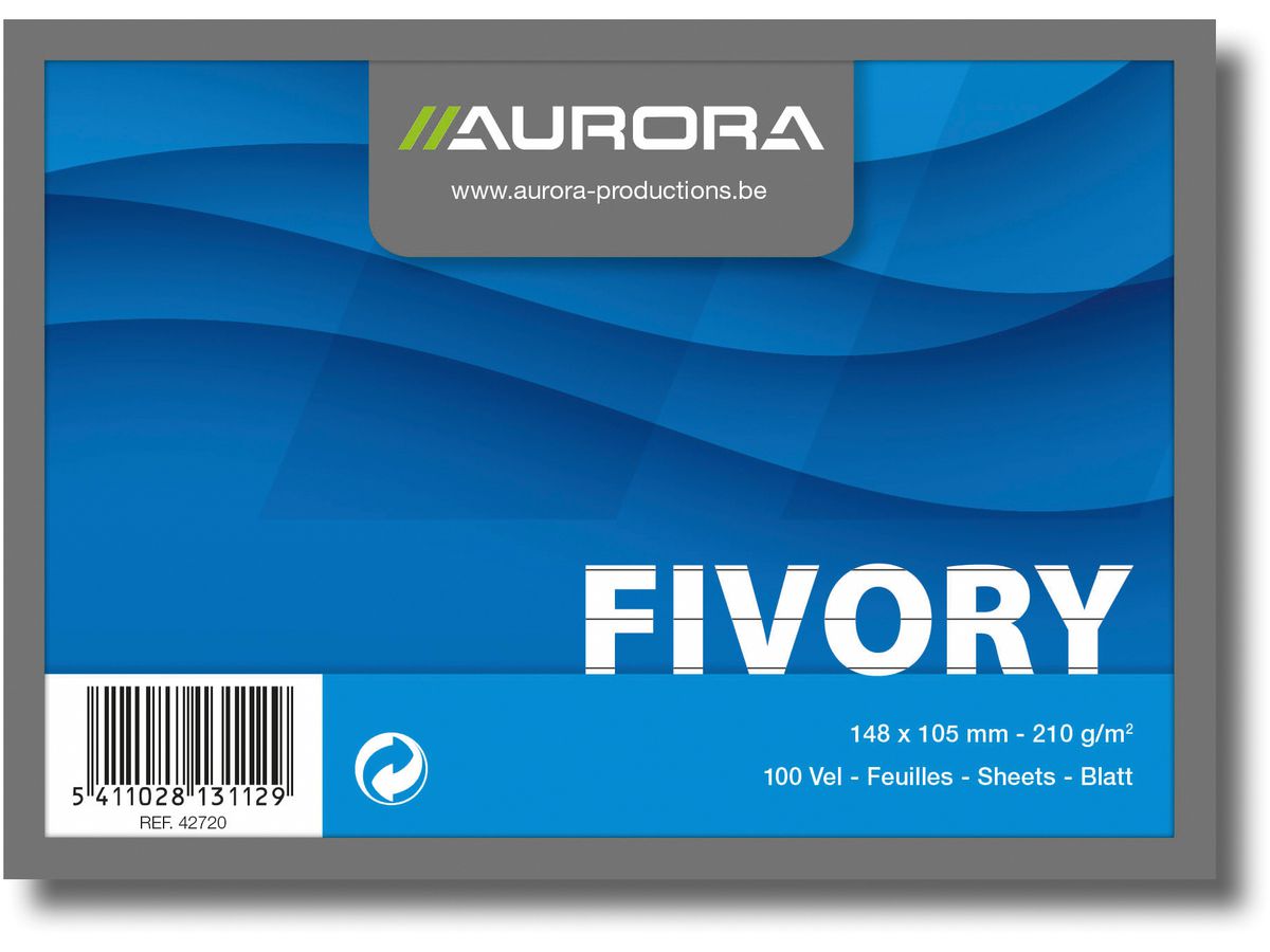 AURORA Schede rugoso A6 42720 bianco 100 pzi. (5411028131129)