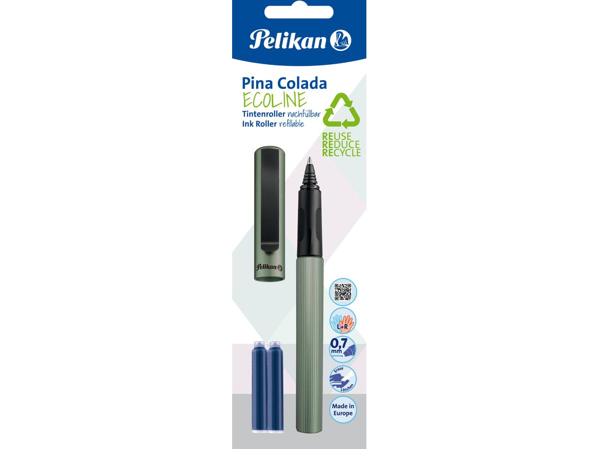 PELIKAN Rollerball Pina Colada 0.7mm 7191150 Eco-Line, olive (7640106191153)