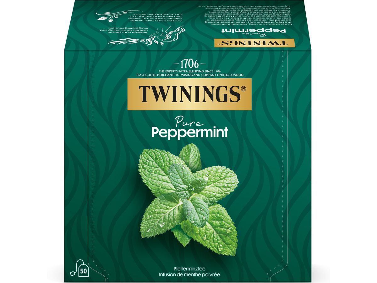 TWININGS Menta piperita puro 100012268 Borse 2g, 50 pz. (0070177170509)