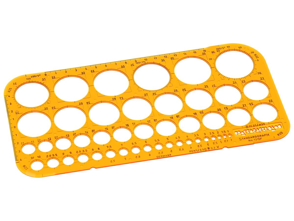 STANDARDG Kreisschablone 1315F 45 Kreise (4014509003123)