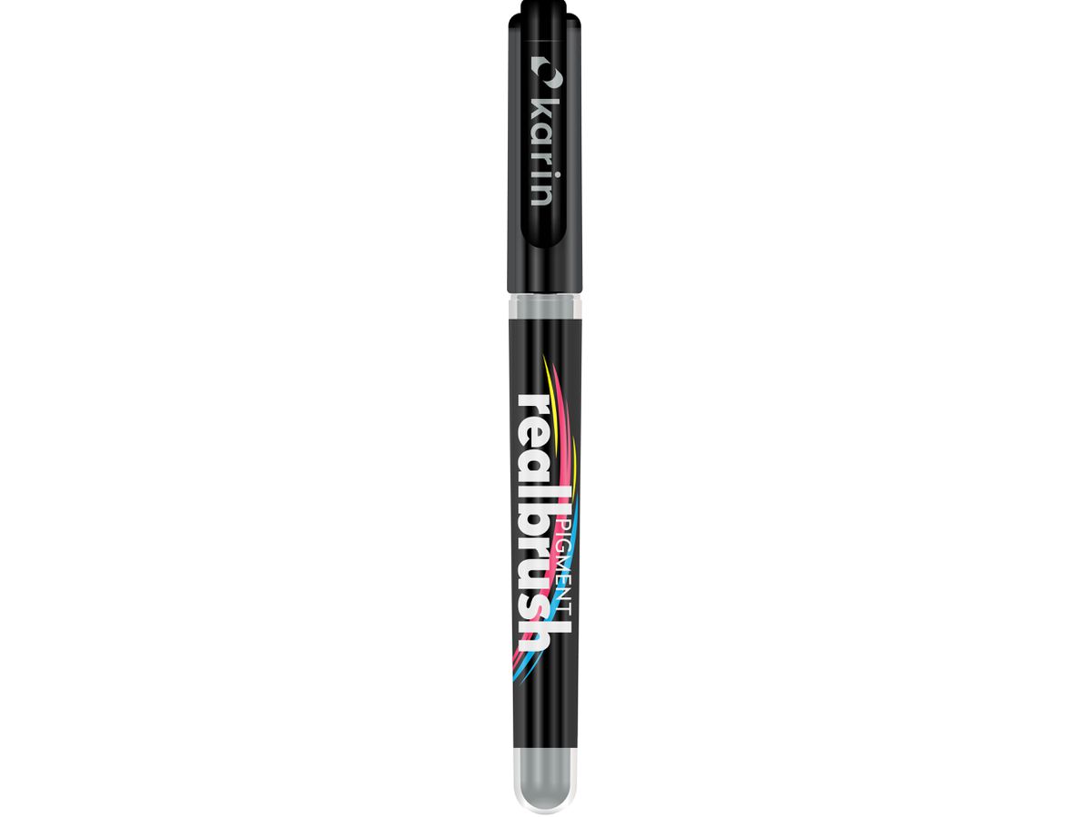 KARIN Real Brush Pen 0.4mm 33Z441 Pigmento, grigio neutro 1 (5904446032401)