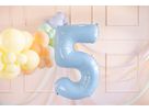 PARTYDECO Palloncino in foil no. 5 72cm FB230P5001J azzurro (5904555034747)