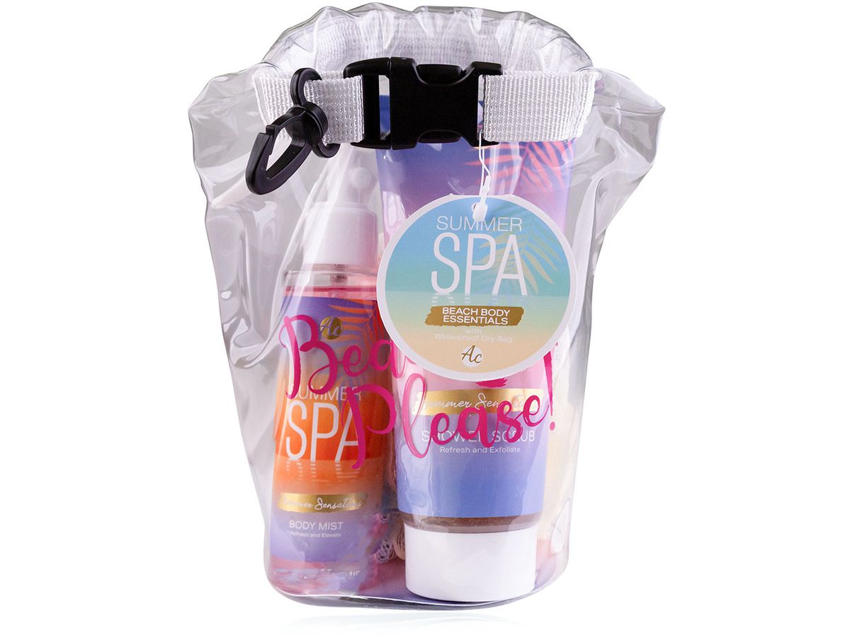 ACCENTRA Set da bagno in borsa da mare 6060950 SUMMER SPA (4015953736209)