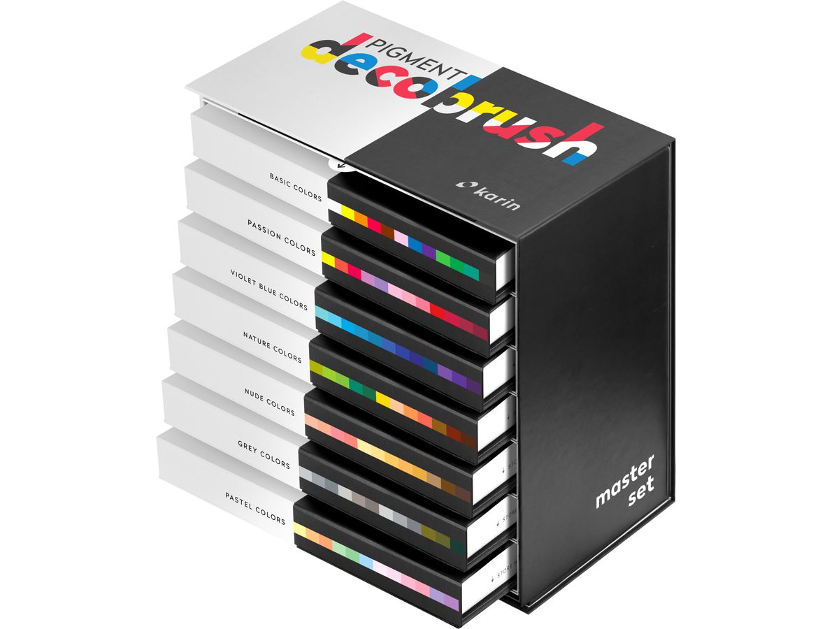 KARIN Pigment Deco Brush 29C10 Master Set 84 Farben (5904446026851)