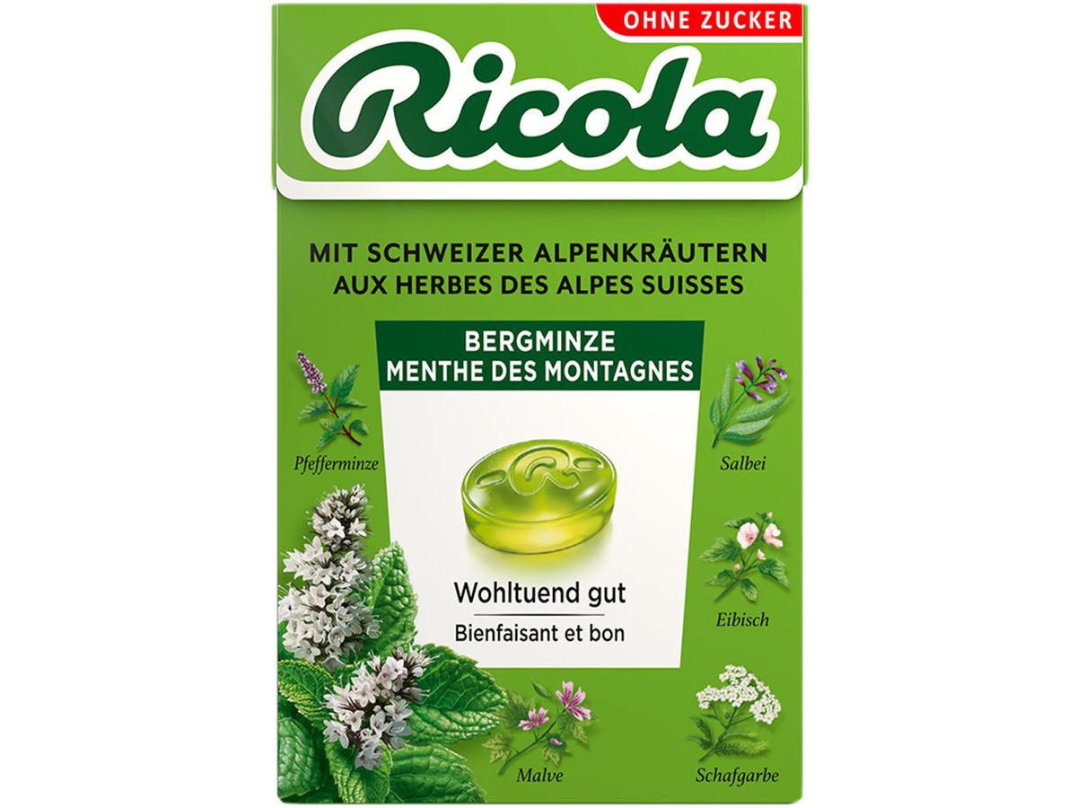 RICOLA Menta di montagna 7235 1x50g (7610700944004)