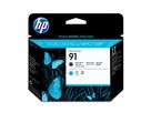 HP Tête d'impr. 91 noir mat/cyan C9460A DesignJet Z6100 (0882780987142)