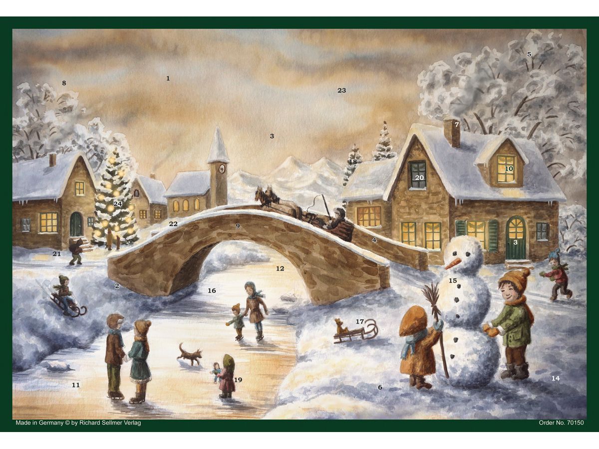 SELLMER Calendrier de l'Avent 700 70150 An der Brücke (4025985701502)