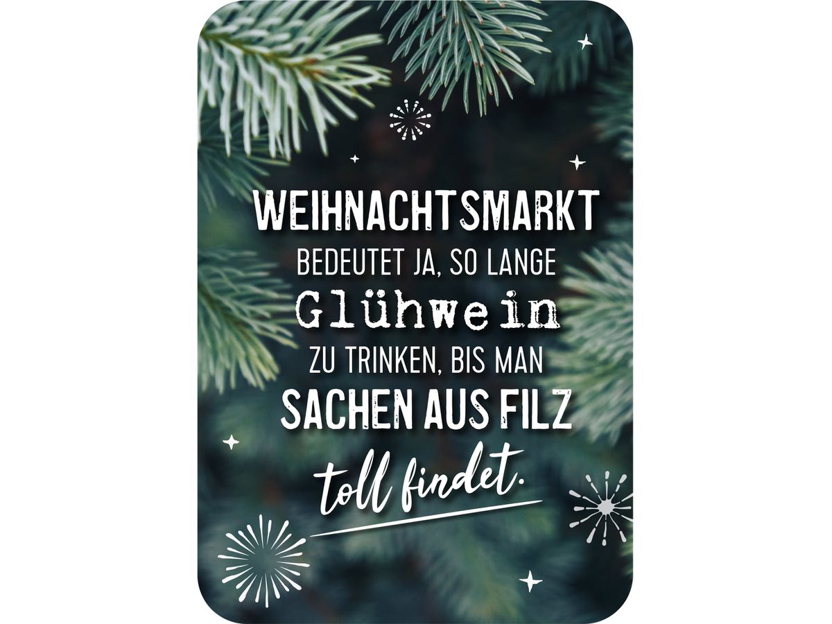 ARS EDITION Calend. L'Avent 7.2x10.5cm 136193 24 mauvais slogans (9783845861937)