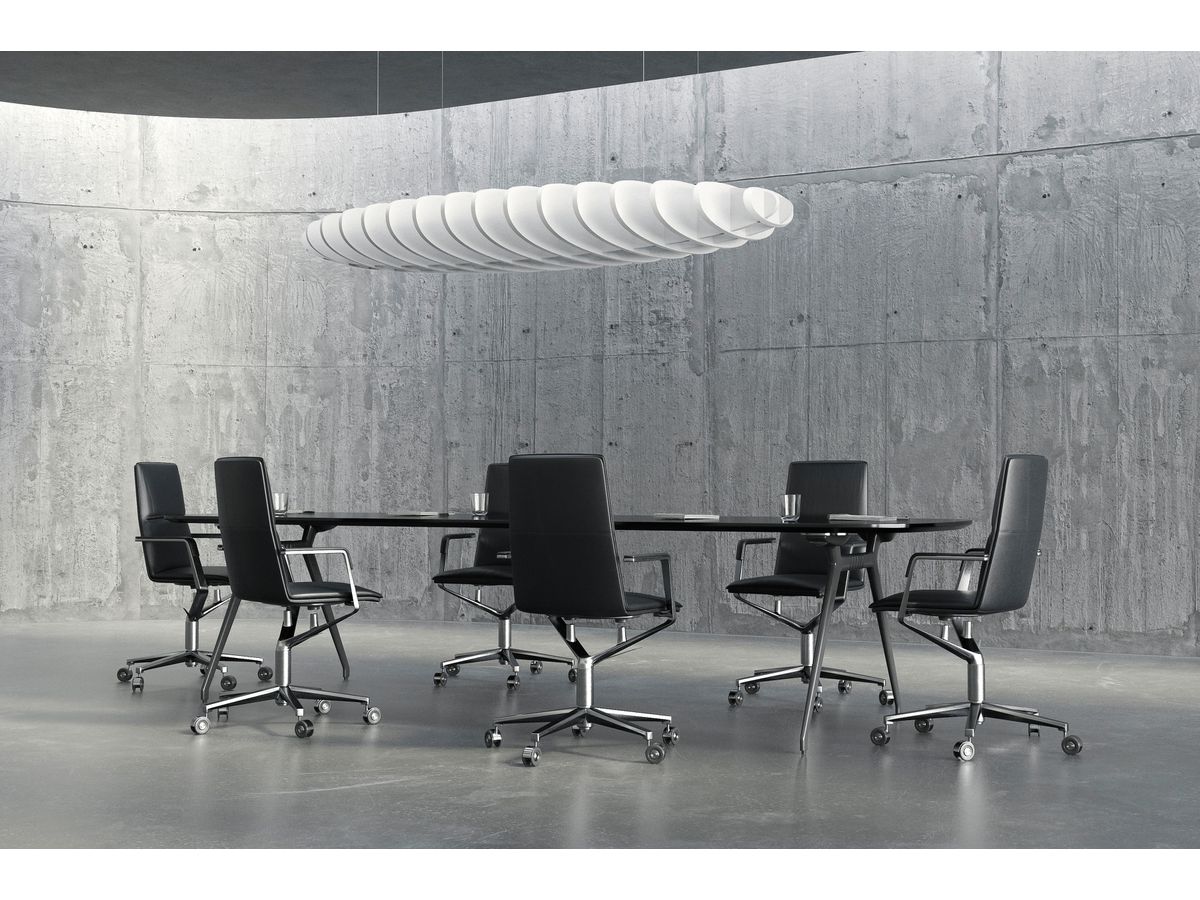 SUONO Pannelli a parete 240x120x30cm 2141.U12.0400 OVAL, bianco (7640439764604)