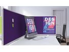 MAGNETOPLAN Séparateur de bureau VarioPin 1108011 violet 800x500mm (4013695064468)