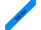 PTOUCH Ruban, laminé noir/bleu TZe-521 PT-1280VP 9 mm (4977766686419)