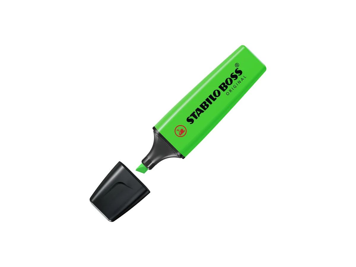 STABILO Boss Marker Original 2-5mm 70/33-10 grün 10 Stück (4006381215749)
