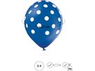I AM CREATIVE Ballons gros points 27cm 1000-1057 Mix 6 pièces (7611983246830)