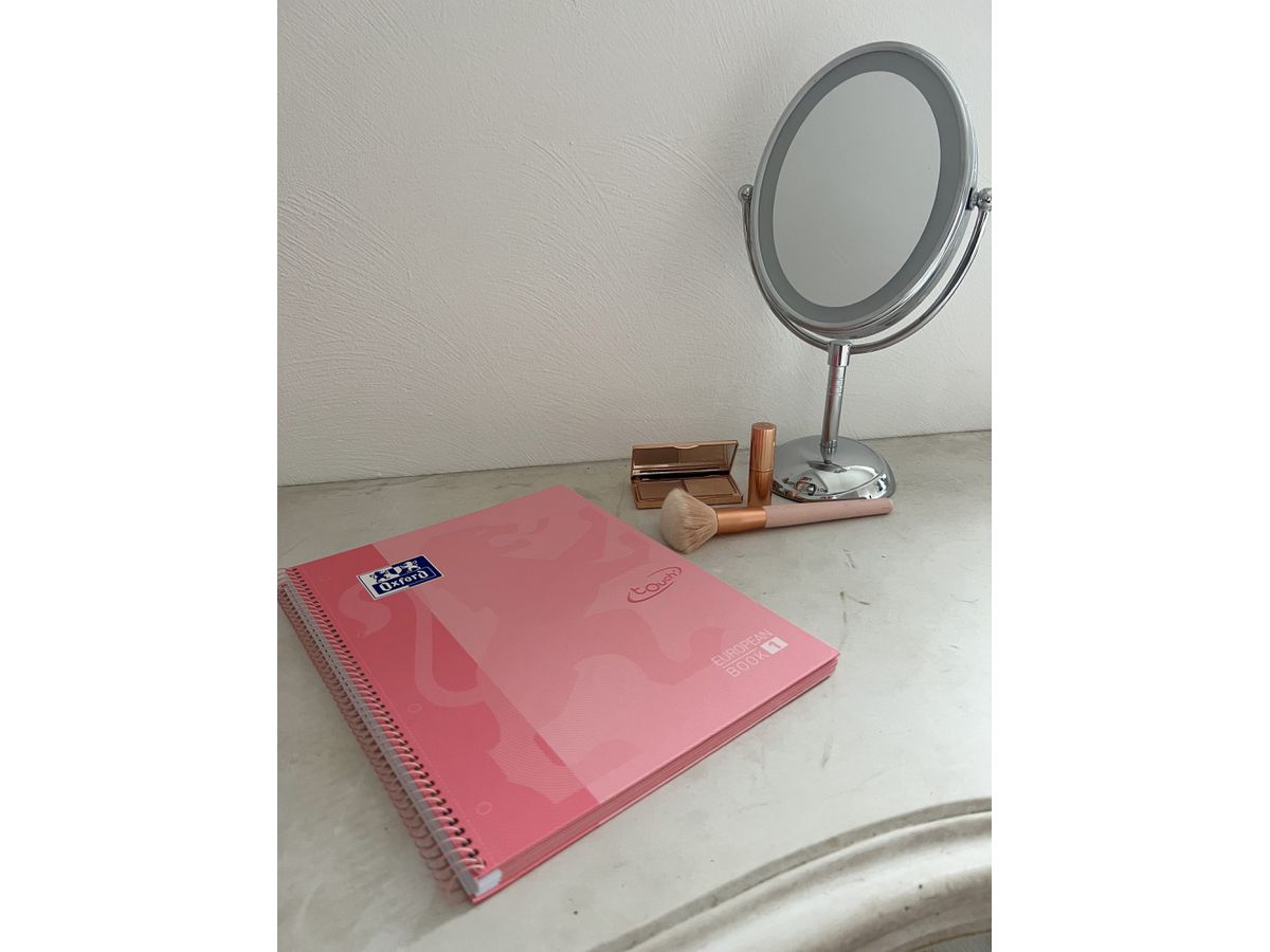 OXFORD Spiralbuch A4+ 400138324 liniert pastellrosa 80 Blatt (8412771035389)