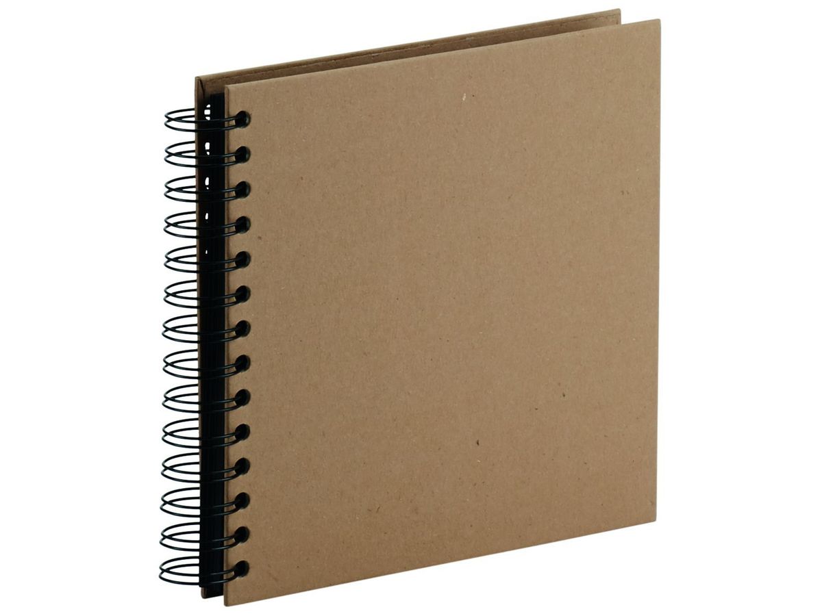 RÖSSLER Fotoalbum 1329452625 18x18cm, kraft/schwarz (4014970092367)