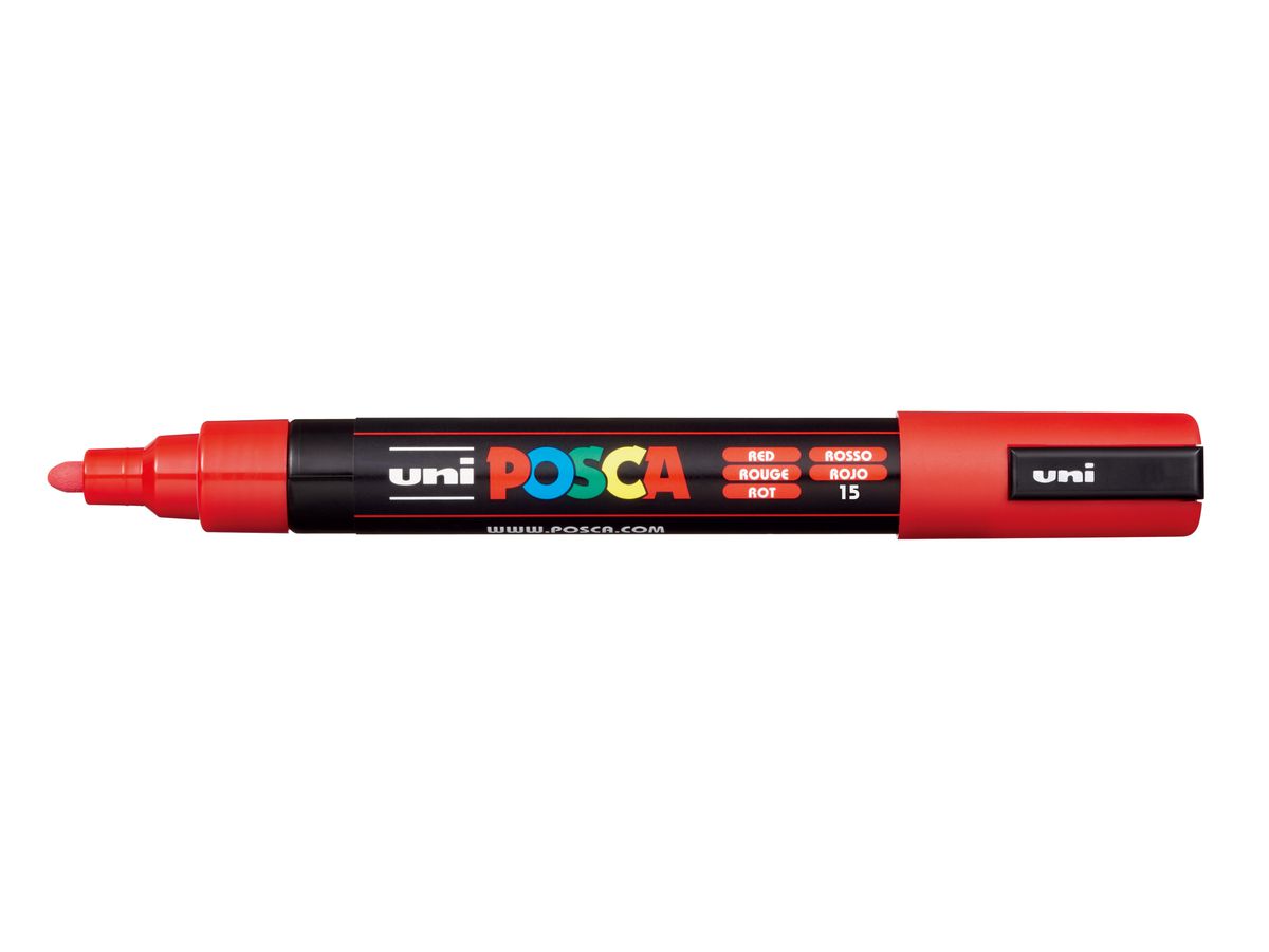 POSCA Marker 1.8-2.5mm PC-5M RED rouge (4902778916131)