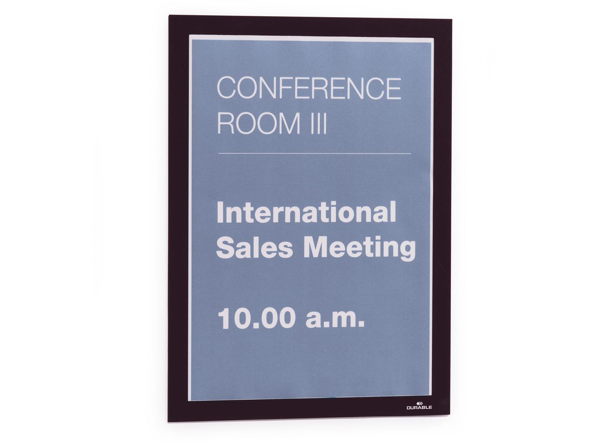 DURABLE Sichtfenster Duraframe 487201 schwarz, selbstklebend 2 Stk. (4005546404875)