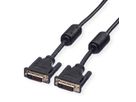 ROLINE DVI Kabel, (24+1) dual link 11.04.5525 Black, ST/ST, 2m (7611990146048)