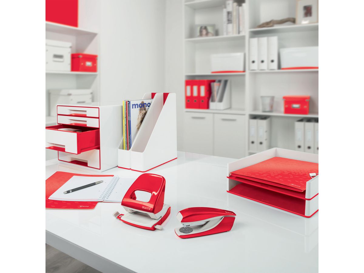 LEITZ Briefkorb WOW A4 5226-30-26 rot (4002432135196)