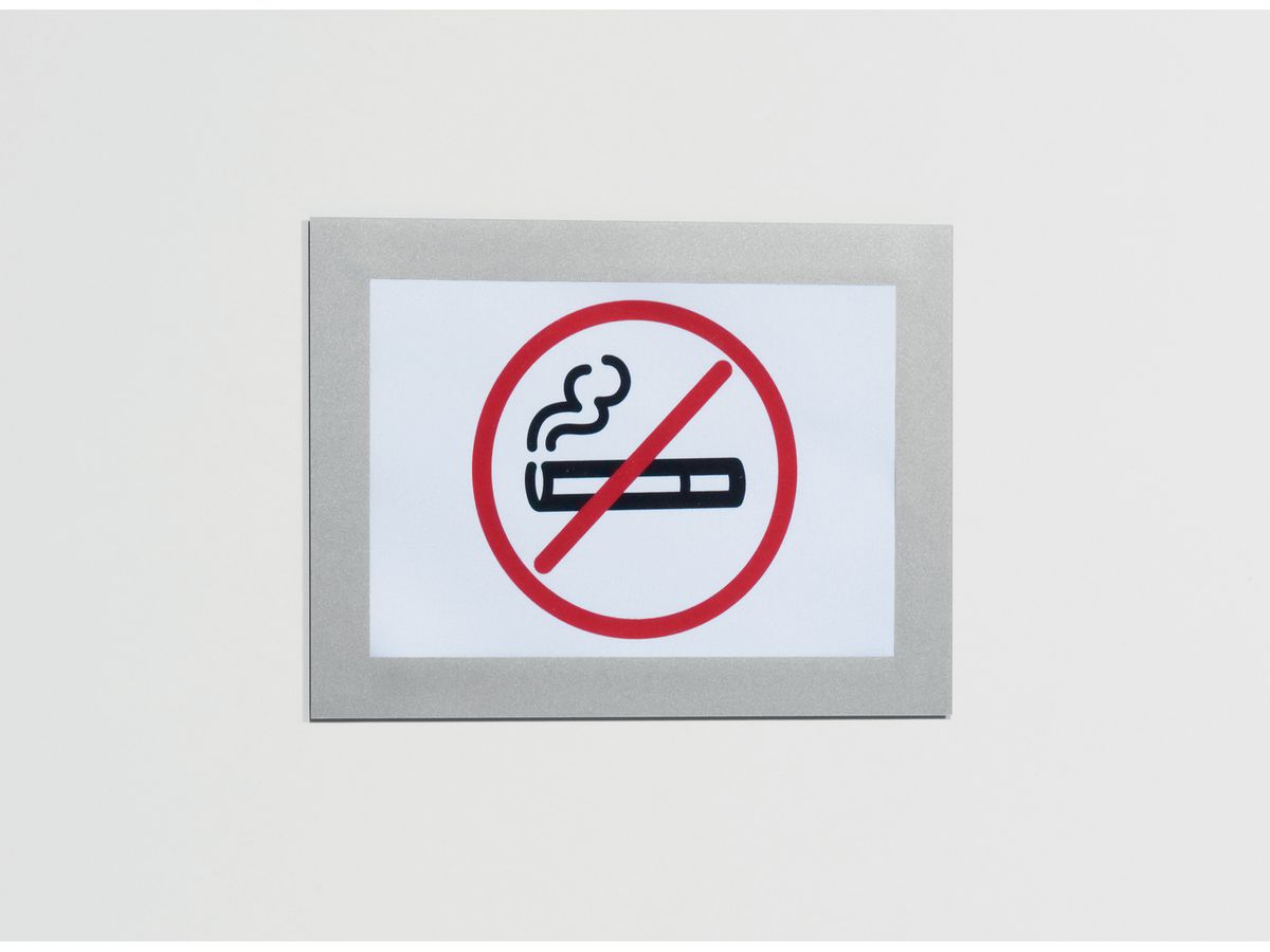 DURABLE Sichtfenster Duraframe 487023 silber, selbstklebend 2 Stk. (4005546404844)