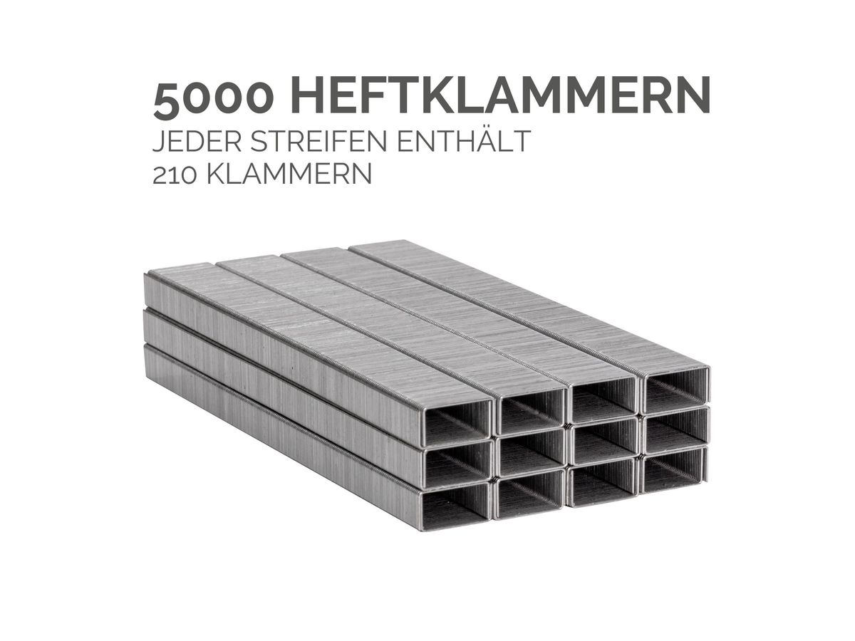 FELLOWES Heftklammern 26/6 mm 5117501 Vollstreifen 5000 STK (0043859776627)