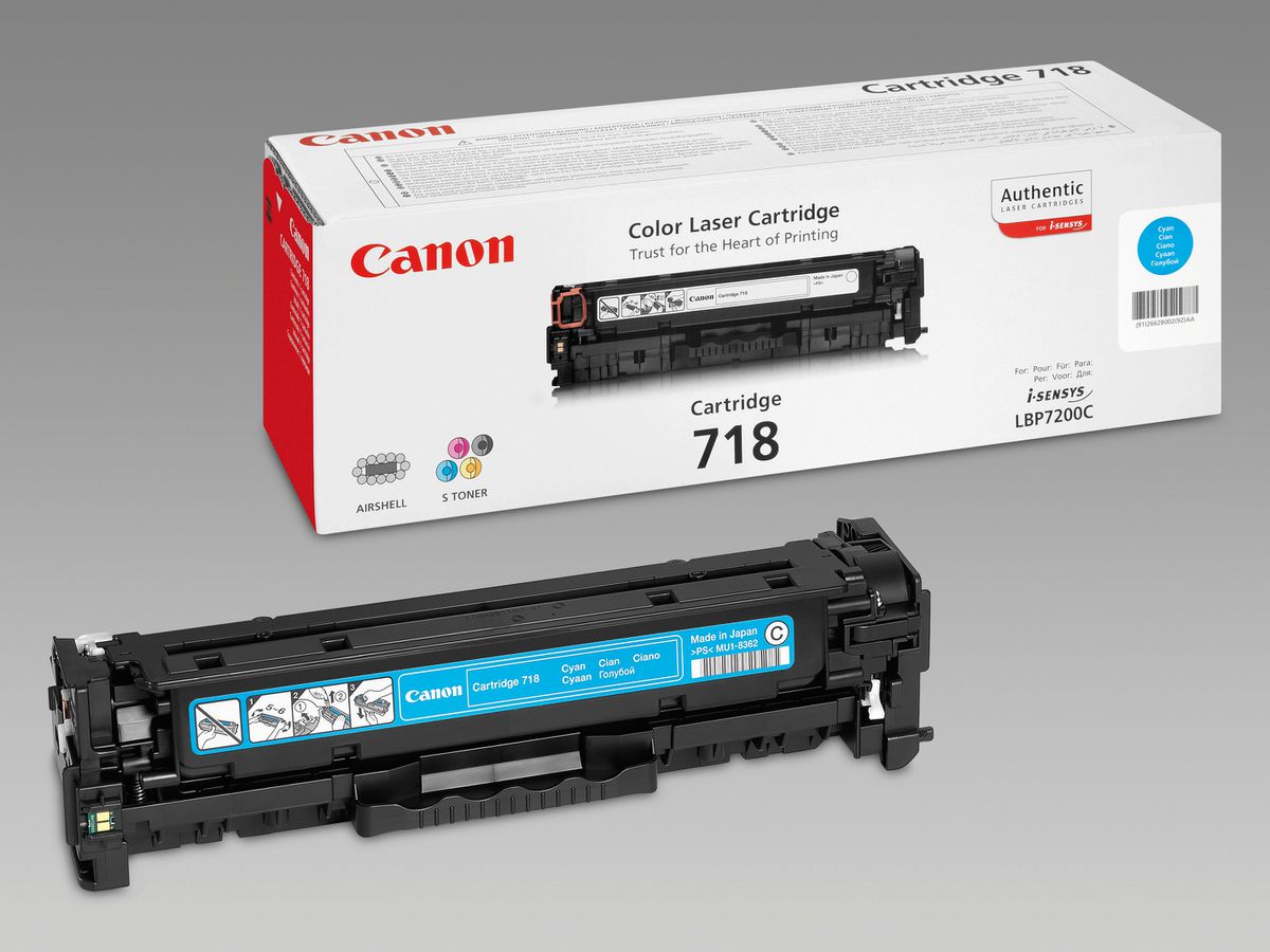 CANON Toner-Modul 718 cyan 2661B002 LBP 7200 2900 Seiten (4960999628608)