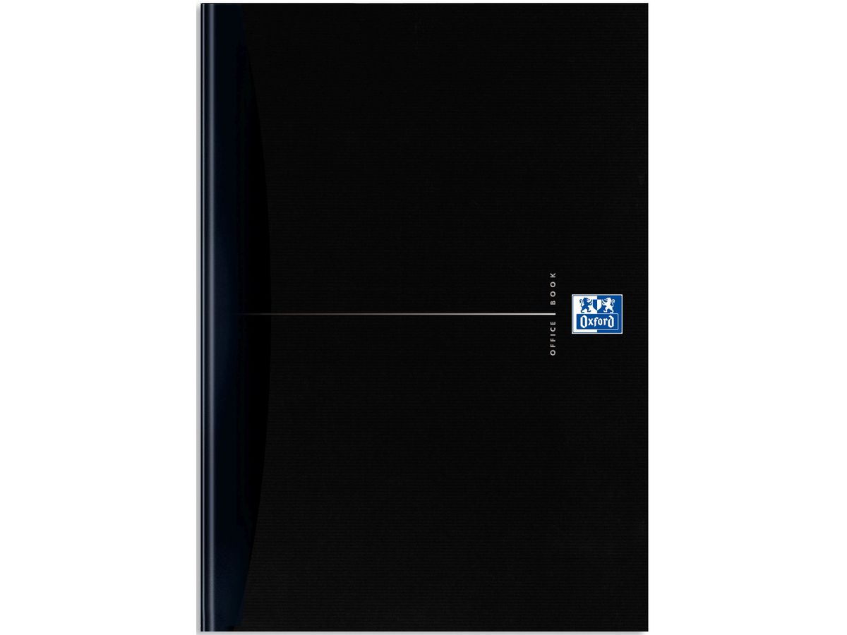 OXFORD Office-Notizbuch A4 100104227 schwarz, kariert 5mm 96 Blatt (3020120023489)