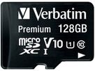 VERBATIM Micro SDXC Card 128GB 44085 with Adapter Class 10. UHS 1 (0023942440857)