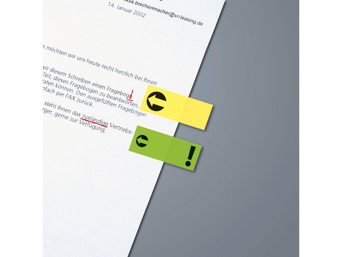 SIGEL Sticky Notes symbol 20x50mm HN635 4 colori ass. 4 x 40 strisce (4004360934445)