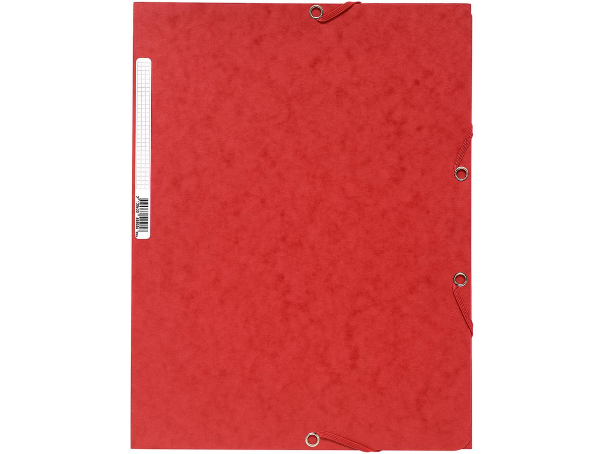 EXACOMPTA Pochette à élastique A4 55505E rouge (3130630555056)