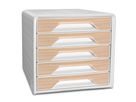 CEP Set tiroires Smoove Silva 1071111021 5 tiroirs blanc/hêtre (3462159017754)