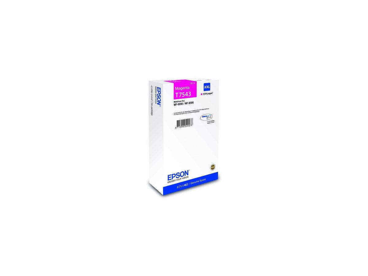 EPSON Tintenpatrone XXL magenta T75434N WF 8090/8590 7000 Seiten (8715946726854)