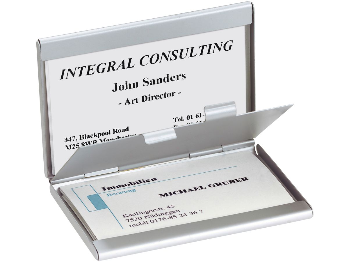 SIGEL Astuc. bigli visita 63x92x10mm VZ136 Alu 2x15 cartas (4004360980633)