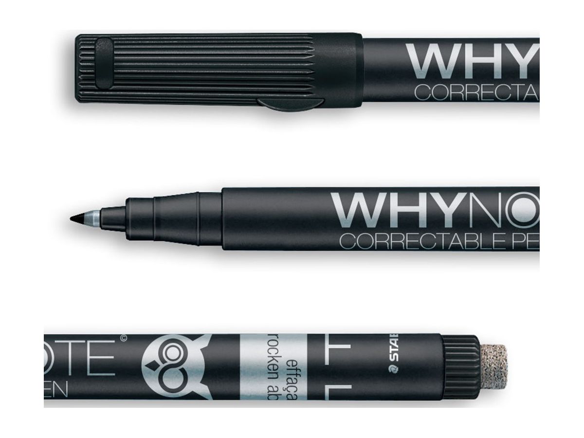 WHYNOTE Stift WNPEN001 schwarz, korrigierbar (7640153931900)