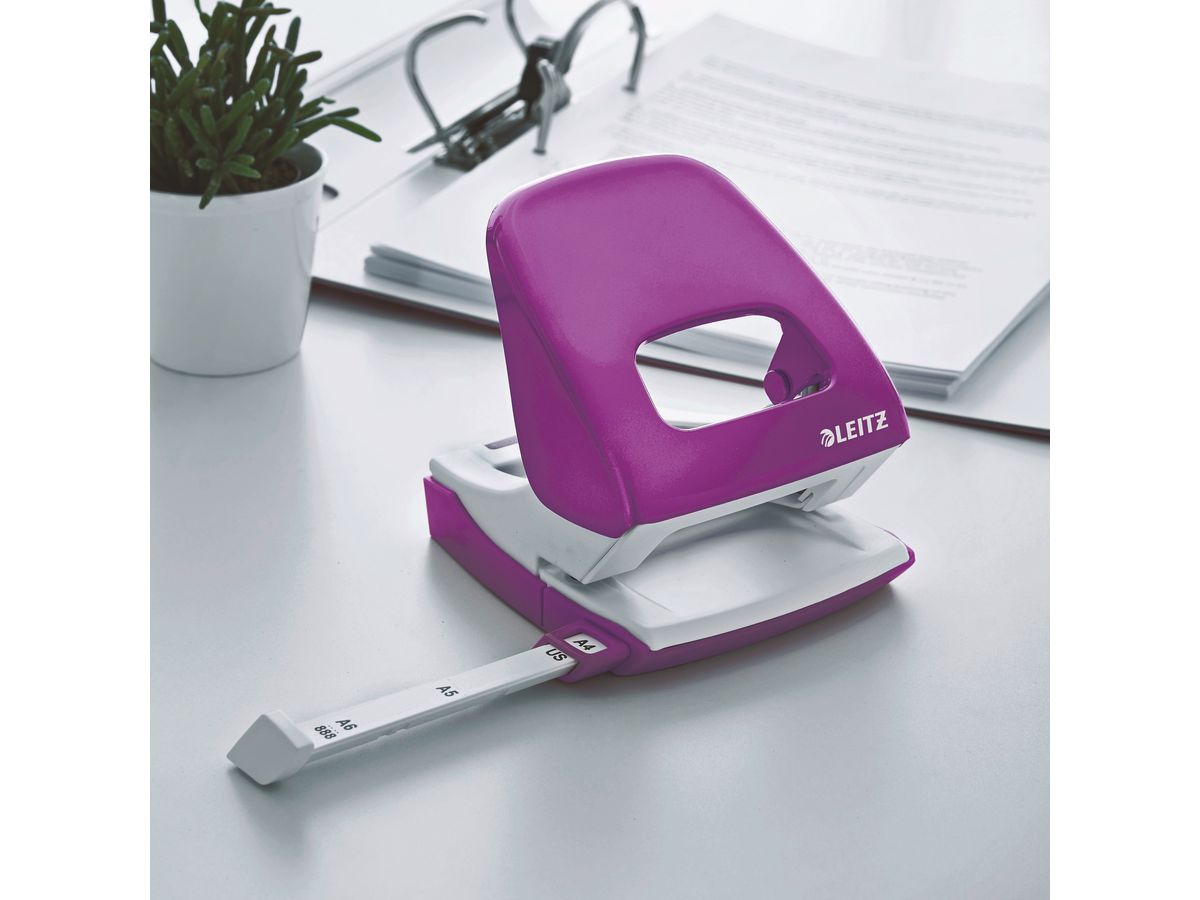 LEITZ Bucatrice NeXXt WOW 5008 50081062 viola 30 fogli (4002432103058)