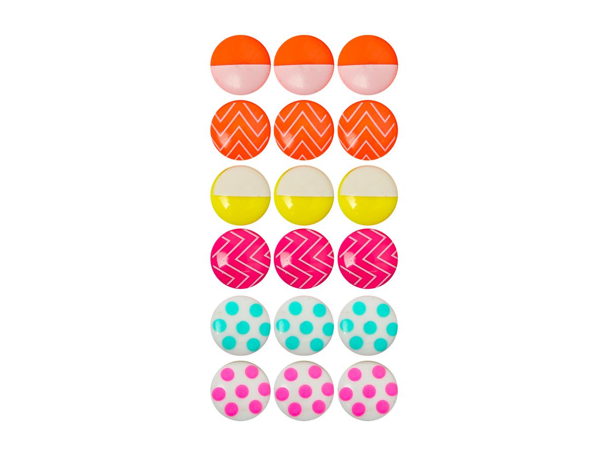 I AM CREATIVE Calamita Mini Let`s Organize 4035.58 neon 18 pezzi (7611983215553)