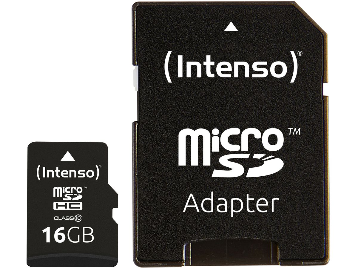 INTENSO Micro SDHC Card 16GB 3413470 Class 10 (4034303016136)