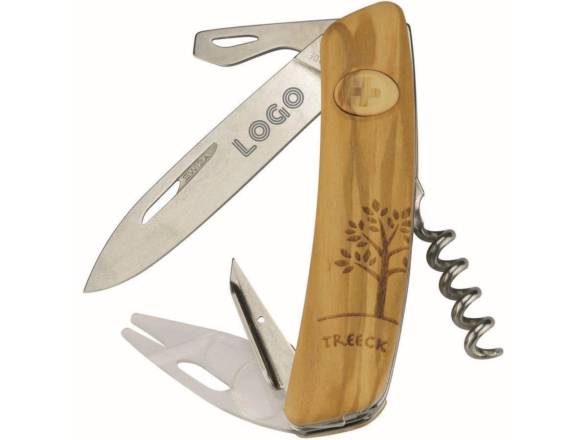 TREECK Couteau de poche Swiza 6603.93 Bois d'olive (0660393020247)