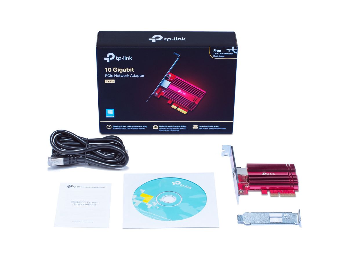 TP-LINK 10 Gigabit PCI TX401 Express Network Adapter (6935364072827)
